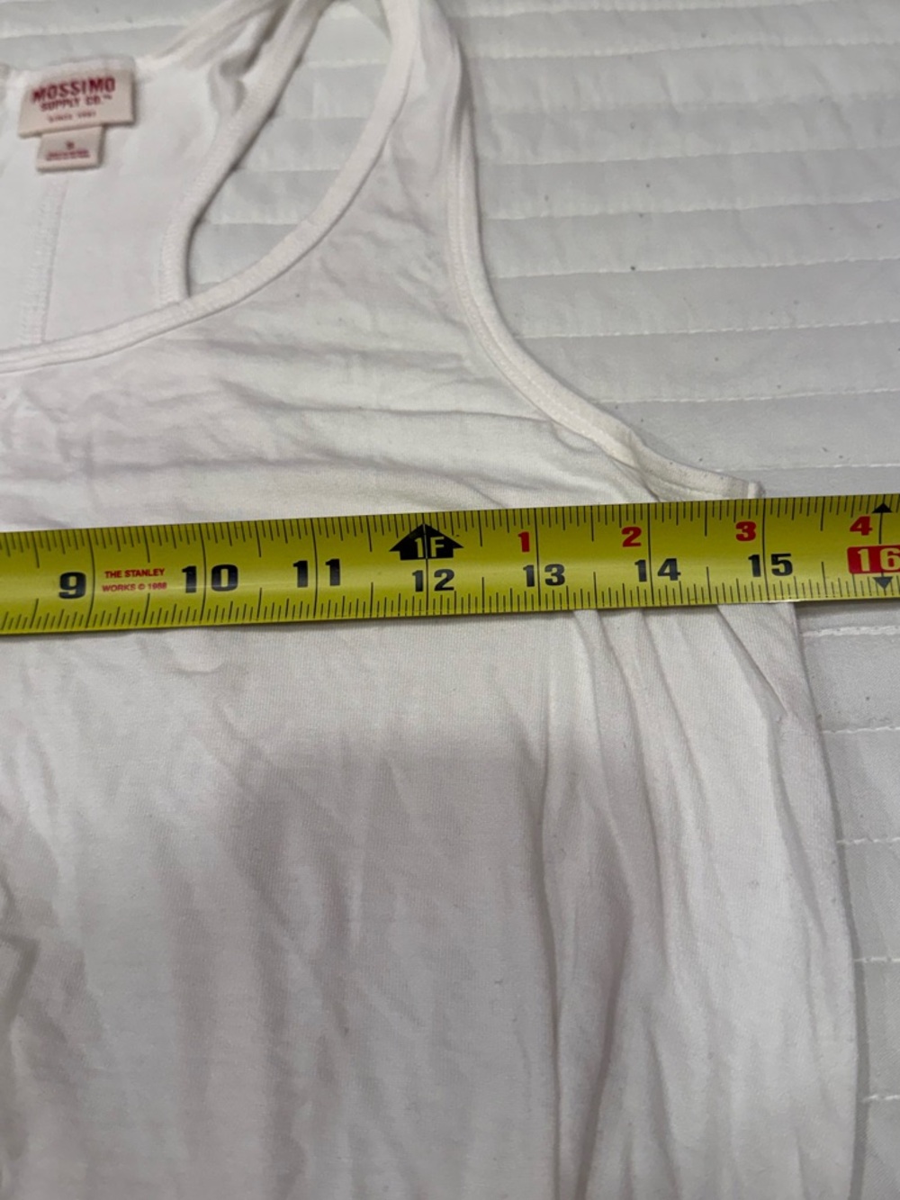 Mossimo Supply Co. White Racerback Lightweight Tank Top Women's Small - Picture 4 of 5